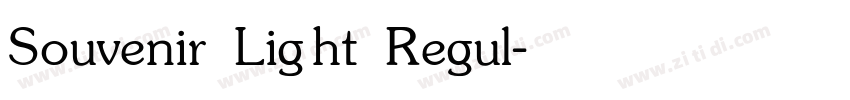 Souvenir Light Regul字体转换